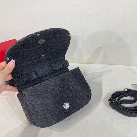 Diesel Grey Diamond Logo Shoulder Bag - Picture 7 of 9